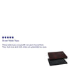 24'' x 42'' Rectangular Table Top with Black or Mahogany Reversible Laminate Top - Flash Furniture