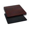 30'' Square Table Top with Black or Mahogany Reversible Laminate Top - Flash Furniture