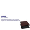 30'' Square Table Top with Black or Mahogany Reversible Laminate Top - Flash Furniture