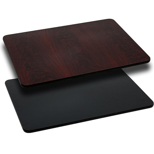 30'' x 60'' Rectangular Table Top with Black or Mahogany Reversible Laminate Top - Flash Furniture