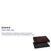 30'' x 60'' Rectangular Table Top with Black or Mahogany Reversible Laminate Top - Flash Furniture
