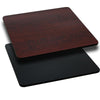 42'' Square Table Top with Black or Mahogany Reversible Laminate Top - Flash Furniture