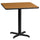 24'' Square Natural Laminate Table Top with 22'' x 22'' Table Height Base - Flash Furniture
