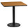 24'' Square Natural Laminate Table Top with 18'' Round Table Height Base - Flash Furniture