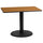 24'' x 42'' Rectangular Natural Table Top with 24'' Round Table Height Base - Flash Furniture