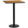 30'' Square Natural Laminate Table Top with 18'' Round Bar Height Table Base - Flash Furniture