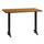 30'' x 42'' Rectangular Natural Table Top with 5'' x 22'' Table Height Bases - Flash Furniture