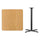 36'' Square Natural Laminate Table Top with 30'' x 30'' Bar Height Table Base - Flash Furniture