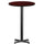 24'' Round Mahogany Laminate Table Top with 22'' x 22'' Bar Height Table Base - Flash Furniture