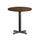 24'' Round Walnut Laminate Table Top with 22'' x 22'' Table Height Base - Flash Furniture
