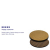 24'' Round Table Top with Natural or Walnut Reversible Laminate Top - Flash Furniture