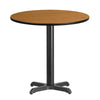 30'' Round Natural Laminate Table Top with 22'' x 22'' Table Height Base - Flash Furniture