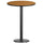 30'' Round Natural Laminate Table Top with 18'' Round Bar Height Table Base - Flash Furniture