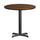 30'' Round Walnut Laminate Table Top with 22'' x 22'' Table Height Base - Flash Furniture