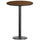 30'' Round Walnut Laminate Table Top with 18'' Round Bar Height Table Base - Flash Furniture