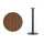 30'' Round Walnut Laminate Table Top with 18'' Round Bar Height Table Base - Flash Furniture