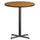 36'' Round Natural Laminate Table Top with 30'' x 30'' Bar Height Table Base - Flash Furniture