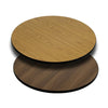 36'' Round Table Top with Natural or Walnut Reversible Laminate Top - Flash Furniture