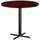 42'' Round Mahogany Laminate Table Top with 33'' x 33'' Bar Height Table Base - Flash Furniture