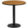 42'' Round Natural Laminate Table Top with 24'' Round Bar Height Table Base - Flash Furniture