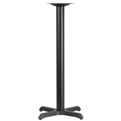22'' x 22'' Restaurant Table X-Base with 3'' Dia. Bar Height Column - Flash Furniture