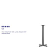 22'' x 22'' Restaurant Table X-Base with 3'' Dia. Bar Height Column - Flash Furniture