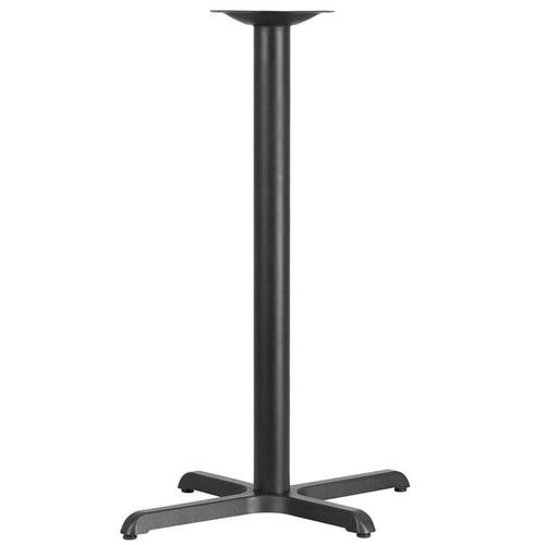 23.5'' x 29.5'' Restaurant Table X-Base with 3'' Dia. Bar Height Column - Flash Furniture