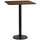 24'' Square Walnut Laminate Table Top with 18'' Round Bar Height Table Base - Flash Furniture
