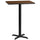 24'' x 30'' Rectangular Walnut Table Top with 22'' x 22'' Bar Height Table Base - Flash Furniture