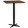 30'' Square Walnut Laminate Table Top with 22'' x 22'' Bar Height Table Base - Flash Furniture