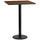 30'' Square Walnut Laminate Table Top with 18'' Round Bar Height Table Base - Flash Furniture