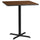 36'' Square Walnut Laminate Table Top with 30'' x 30'' Bar Height Table Base - Flash Furniture