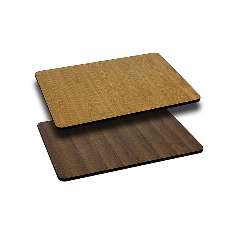 24'' x 30'' Rectangular Table Top with Natural or Walnut Reversible Laminate Top - Flash Furniture