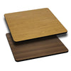 30'' Square Table Top with Natural or Walnut Reversible Laminate Top - Flash Furniture