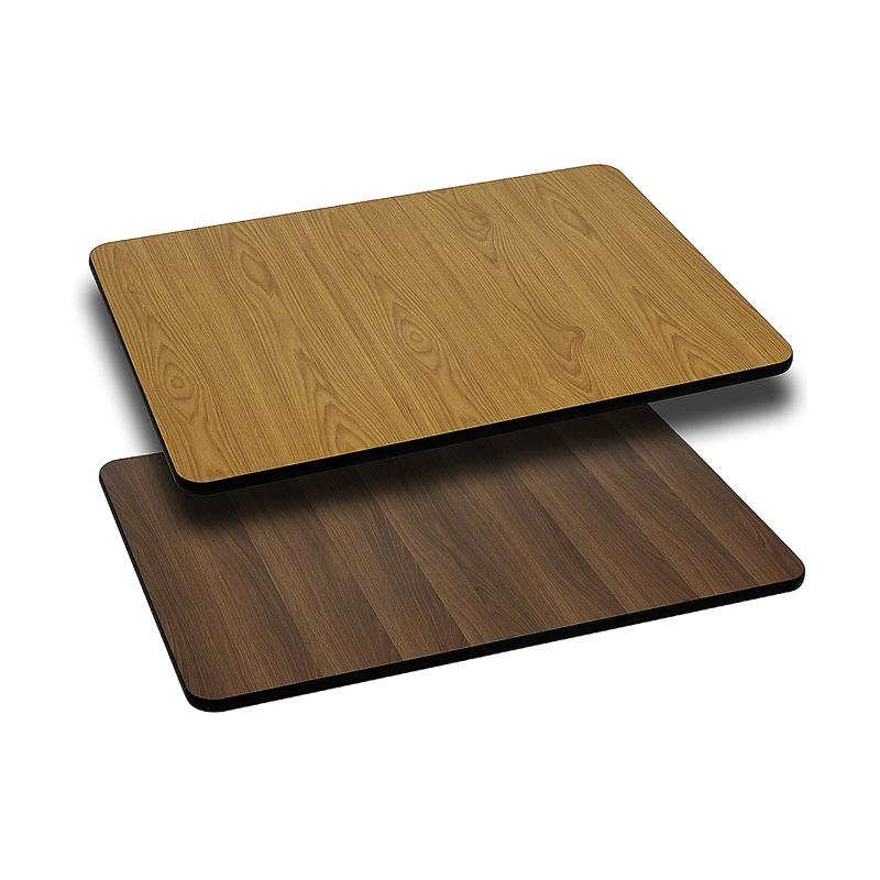 30'' x 42'' Rectangular Table Top with Natural or Walnut Reversible Laminate Top - Flash Furniture