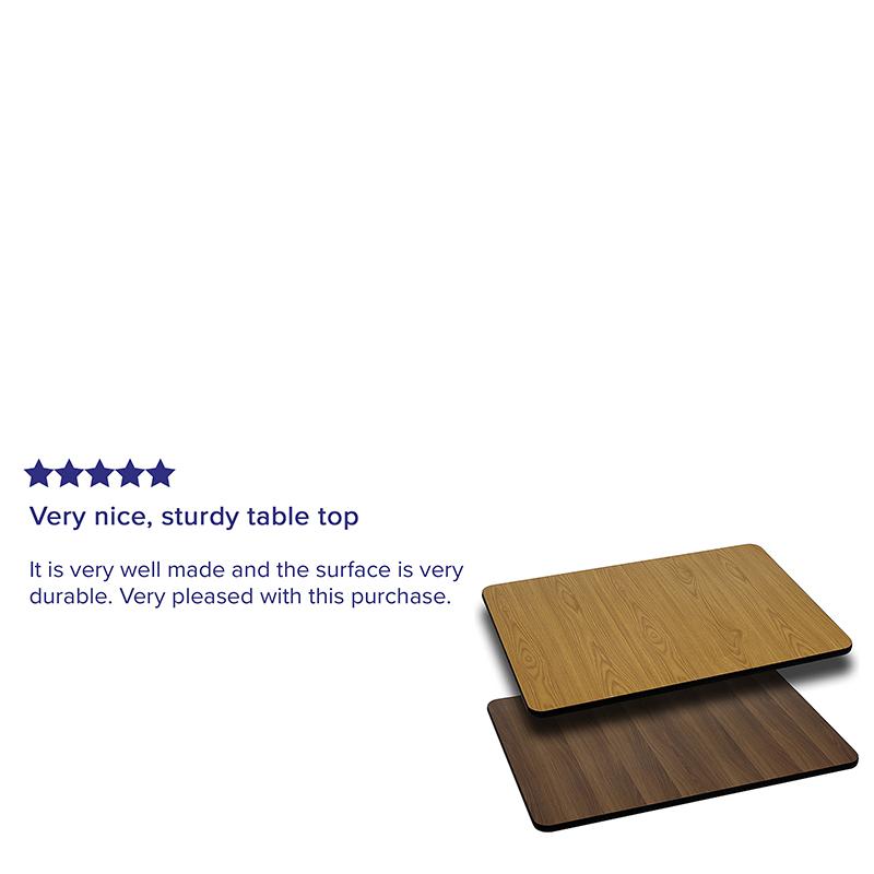 30'' x 48'' Rectangular Table Top with Natural or Walnut Reversible Laminate Top - Flash Furniture