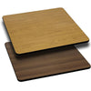 36'' Square Table Top with Natural or Walnut Reversible Laminate Top - Flash Furniture