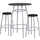 Bar Height Table Set with Padded Stools - Flash Furniture