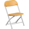 Kids Yellow Plastic Folding Chair - Flash Furniture