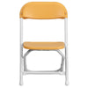 Kids Yellow Plastic Folding Chair - Flash Furniture