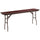 6-Foot Mahogany Melamine Laminate Folding Training Table - Flash Furniture