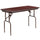 4-Foot Mahogany Melamine Laminate Folding Banquet Table - Flash Furniture