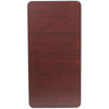 4-Foot Mahogany Melamine Laminate Folding Banquet Table - Flash Furniture