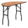 4-Foot Half-Round Wood Folding Banquet Table - Flash Furniture