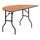 5-Foot Half-Round Wood Folding Banquet Table - Flash Furniture
