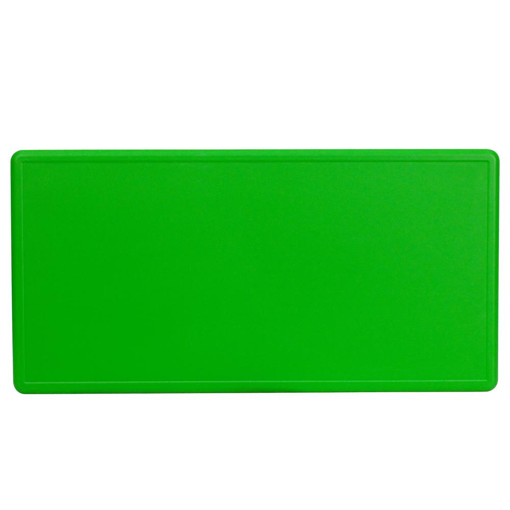 24''W x 48''L Rectangular Green Plastic Height Adjustable Activity Table - Flash Furniture