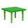 24'' Square Green Plastic Height Adjustable Activity Table - Flash Furniture
