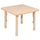 24'' Square Natural Plastic Height Adjustable Activity Table - Flash Furniture