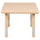 24'' Square Natural Plastic Height Adjustable Activity Table - Flash Furniture