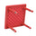 24'' Square Red Plastic Height Adjustable Activity Table - Flash Furniture